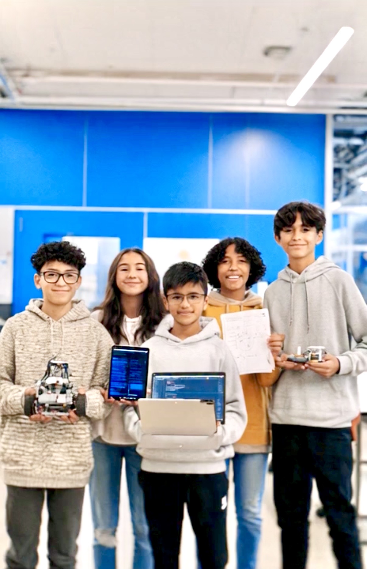 Students showing their Demo Day projects